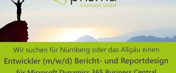 Entwickler (m/w/d) für Bericht- und Reportdesign Microsoft Dynamics 365 Business Central (Vollzeit | Nürnberg)