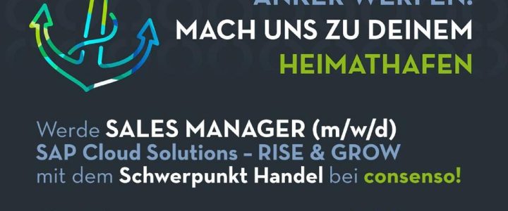 Sales Manager (m/w/d) SAP Cloud Solutions – RISE & GROW | Schwerpunkt Handel (Vollzeit | Bielefeld / Telearbeit)