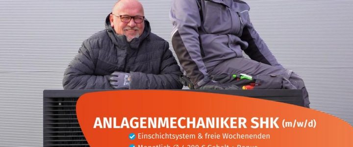 Anlagenmechaniker SHK (m/w/d) für Wärmepumpen (Vollzeit | Mannheim)